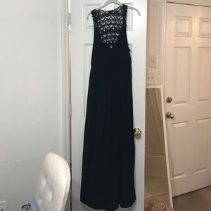 Black Maxi Dress with Lace Detailing from Torrid