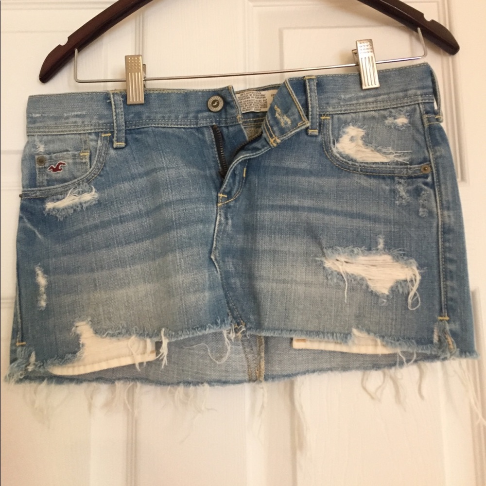 Hollister mini jeans skirt! Warn few times