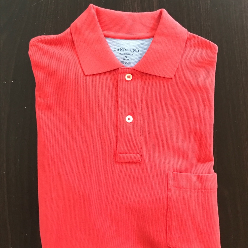 Lands' End Polo w/ pocket