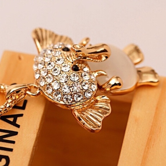 🌻SALE🌻🆕 Elephant Crystals & Opal Belly Necklace - Picture 4 of 5