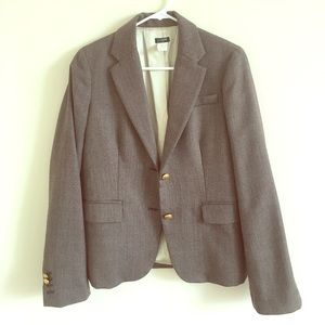Brown wool J Crew size 6 blazer