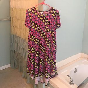 LuLaRoe used Carly dress Size XS • geometric print