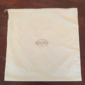 NWOT Fossil Cream Dust Bag Large XL Size 22x22