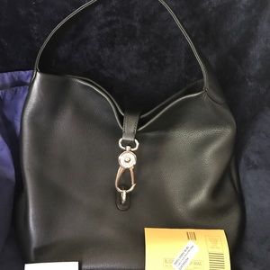 Dooney & Bourke logo lock shoulder bag