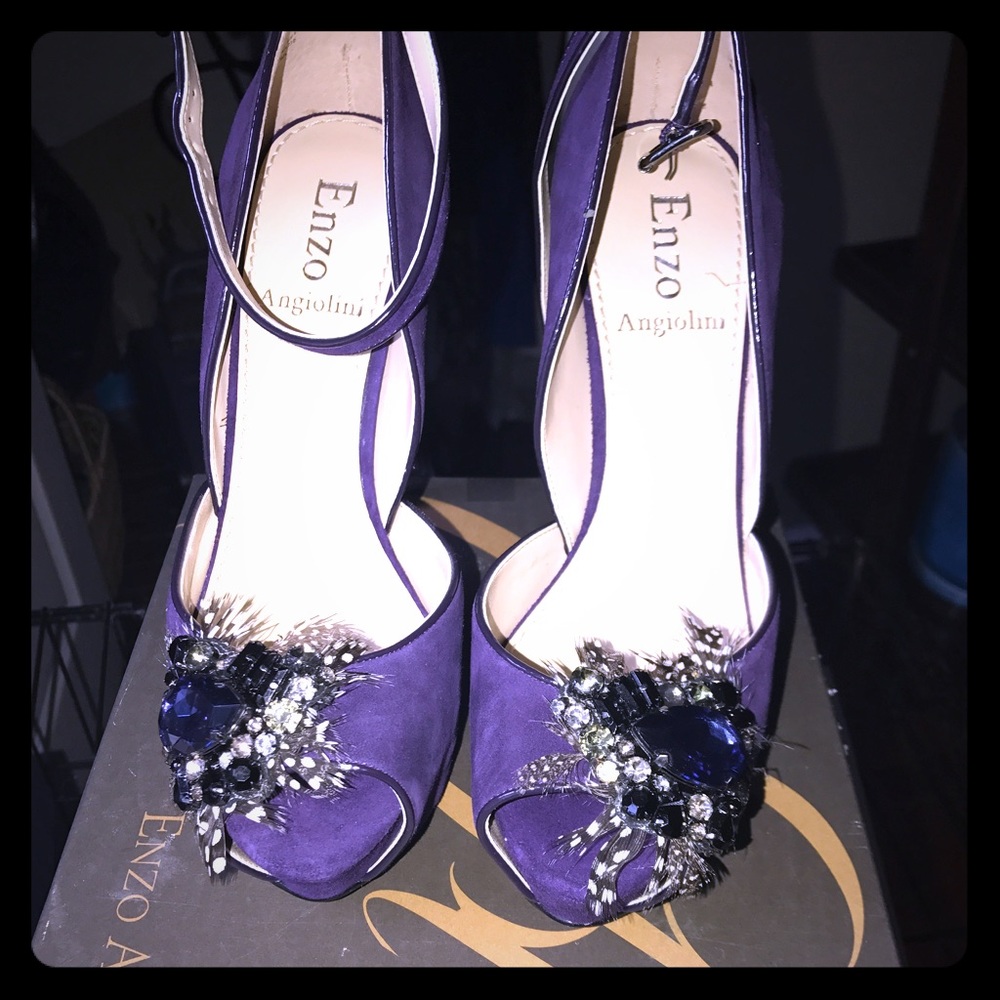 Purple glam heel