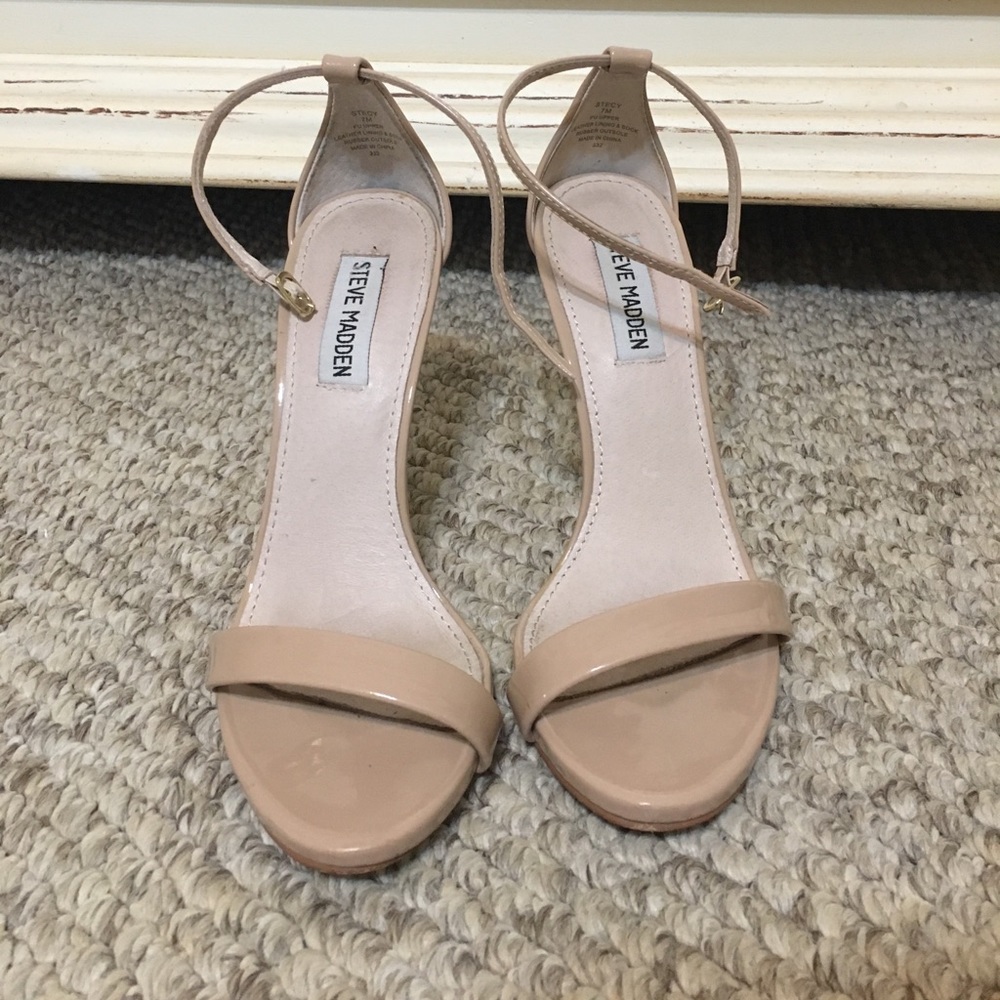 Steve Madden Stecy Nude Heels