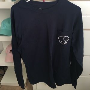 Ivory ella navy long sleeve