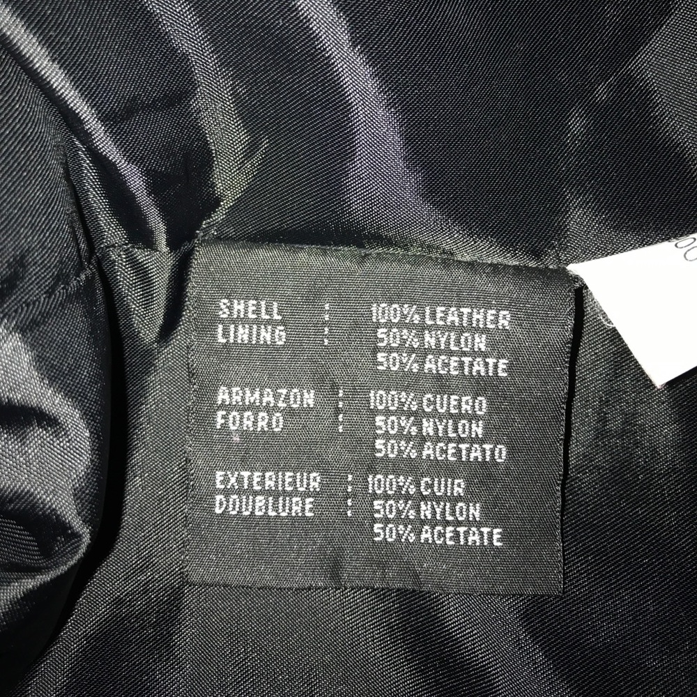 Kenneth Cole Black leather jacket - Picture 8 of 8