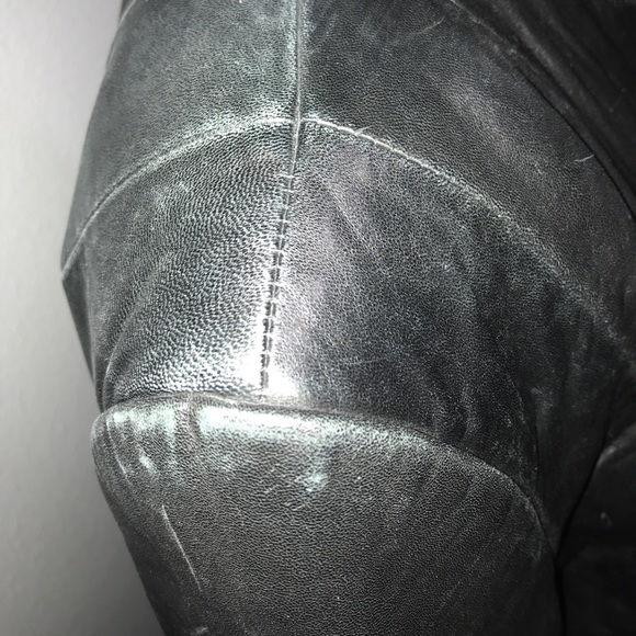 Kenneth Cole Black leather jacket - Picture 4 of 8