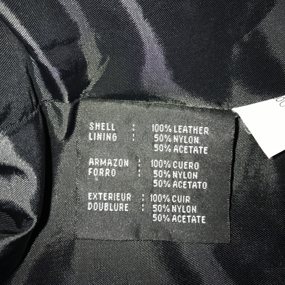 Kenneth Cole Black leather jacket - Picture 8 of 8