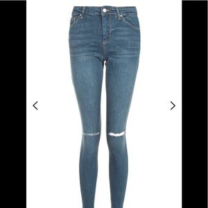 Topshop Distressed Leigh Jeans
