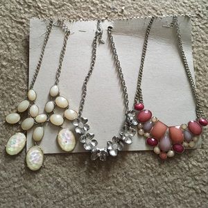 3 Costume Jewelry Necklaces