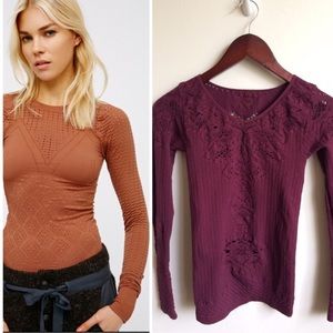 Free People Intimates long sleeve top