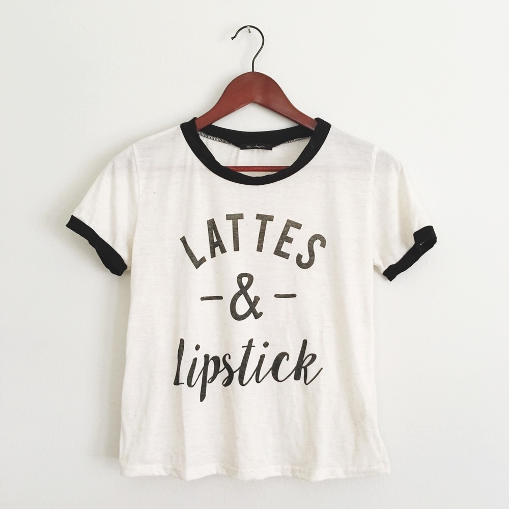 Lattes & Lipstick Tee