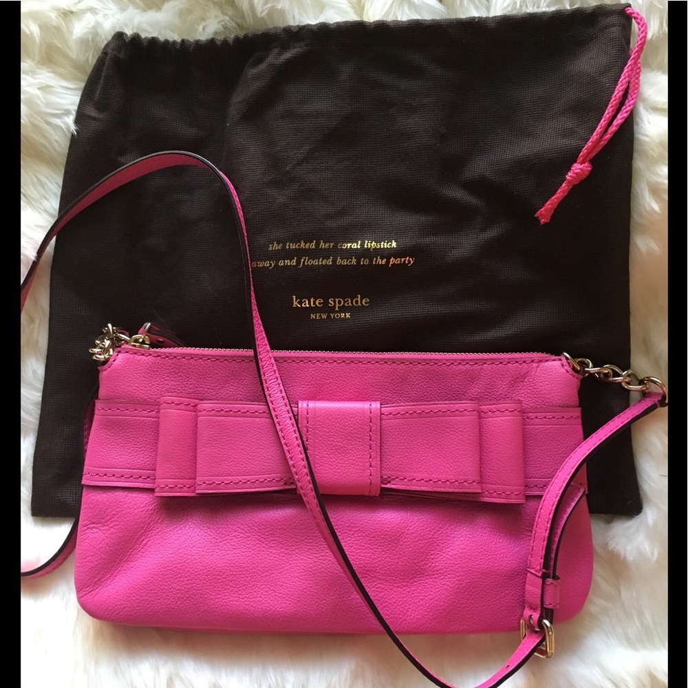 💕💖BIG SALE!💖💕 Kate Spade Fuchsia Bow Handbag