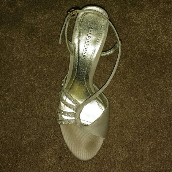 Predictions Champagne Rhinestone Heels - Picture 4 of 4