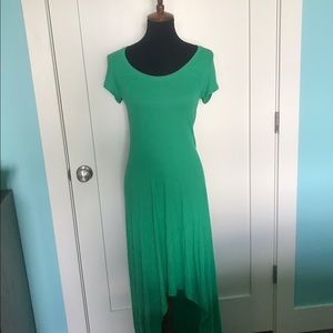 Green causal dress