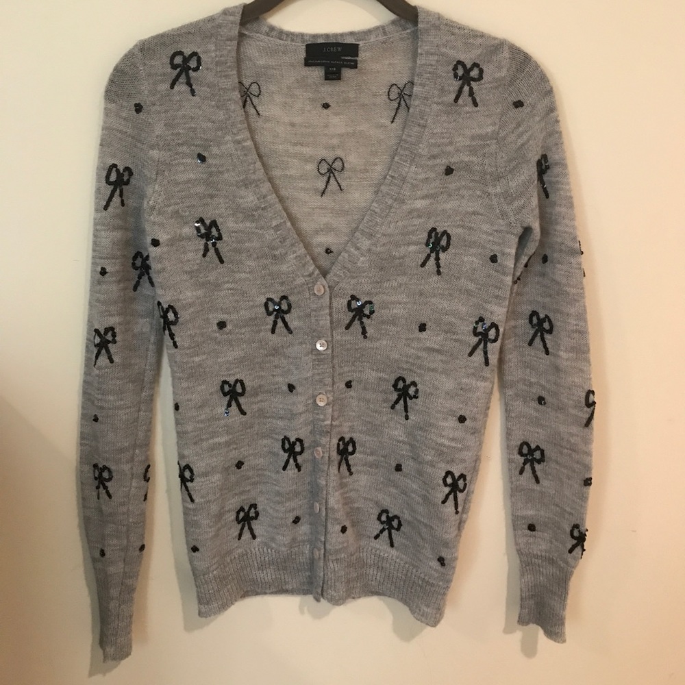 Gray Jcrew cardigan