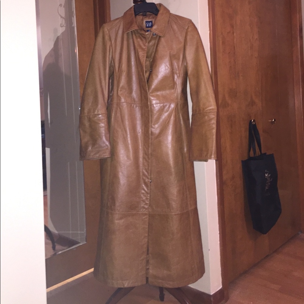 Vintage Gap Leather Coat 