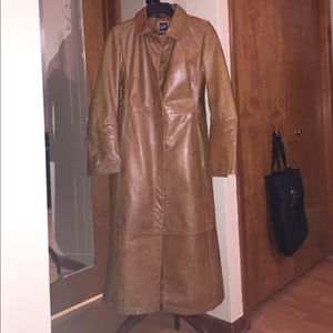 Vintage Gap Leather Coat 