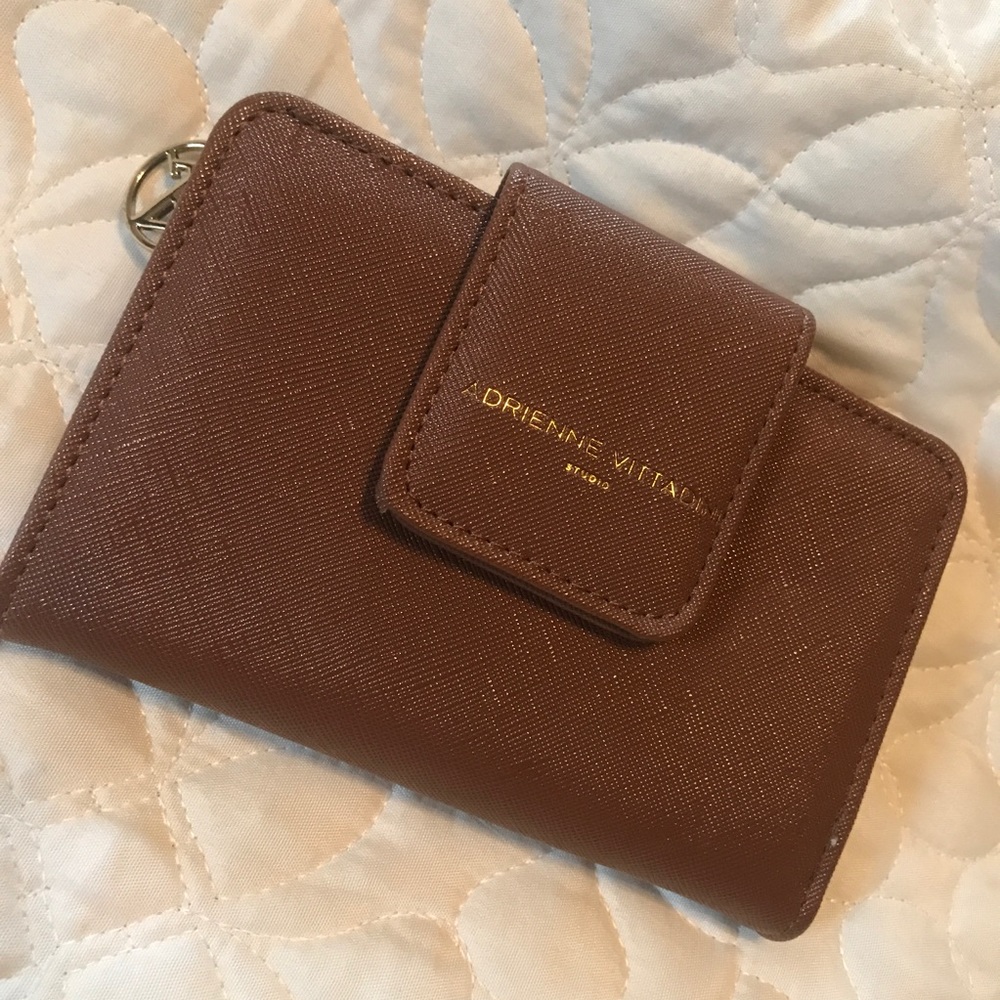 Adrienne Vittadini Signature Brown Wallet