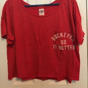 Buckeyes Crop Top from Pink