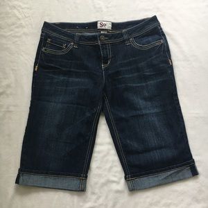 NWOT SO Denim Bermuda Shorts Size 15 Inseam: 15