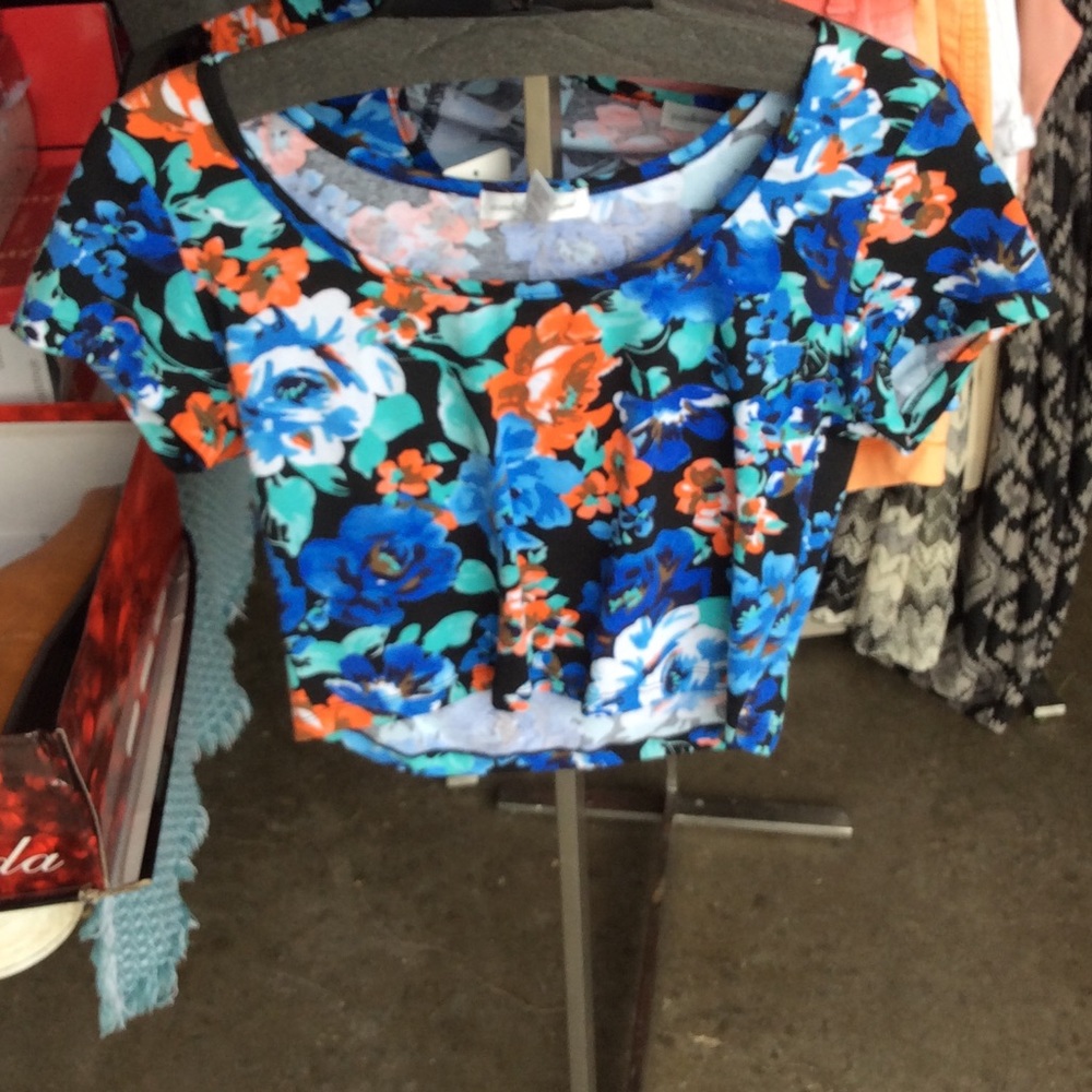 Crop top floral print