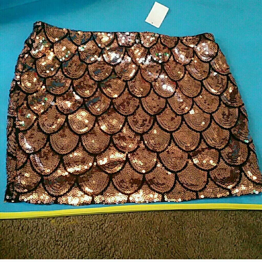 Pink Sequin Skirt