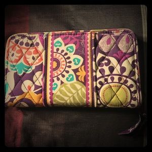 Vera Bradley Accordion Wallet- "Plum Crazy"