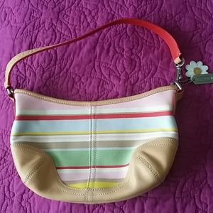 COACH Soho Hampton Stripe Hobo - Small