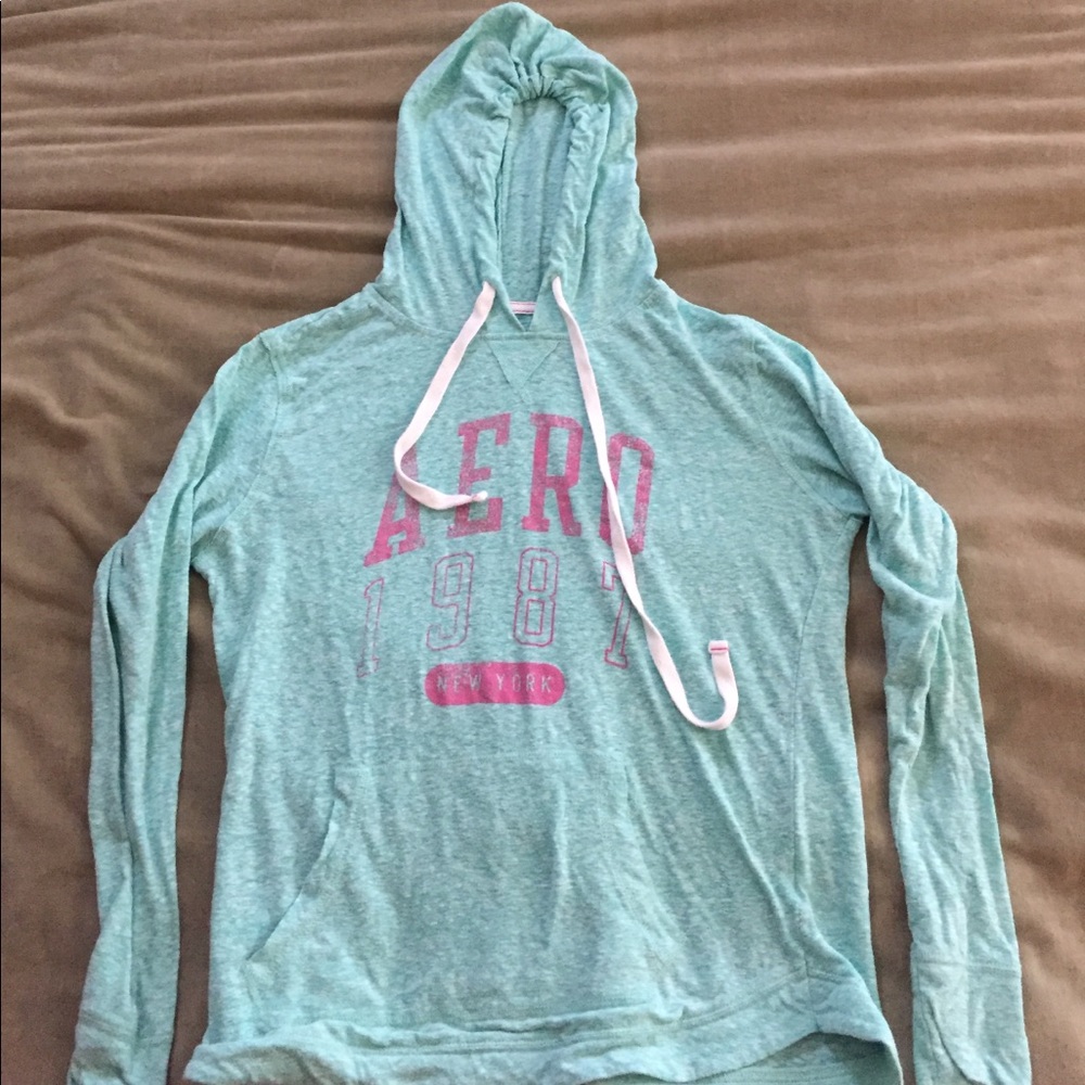 Aeropostale turquoise sweater