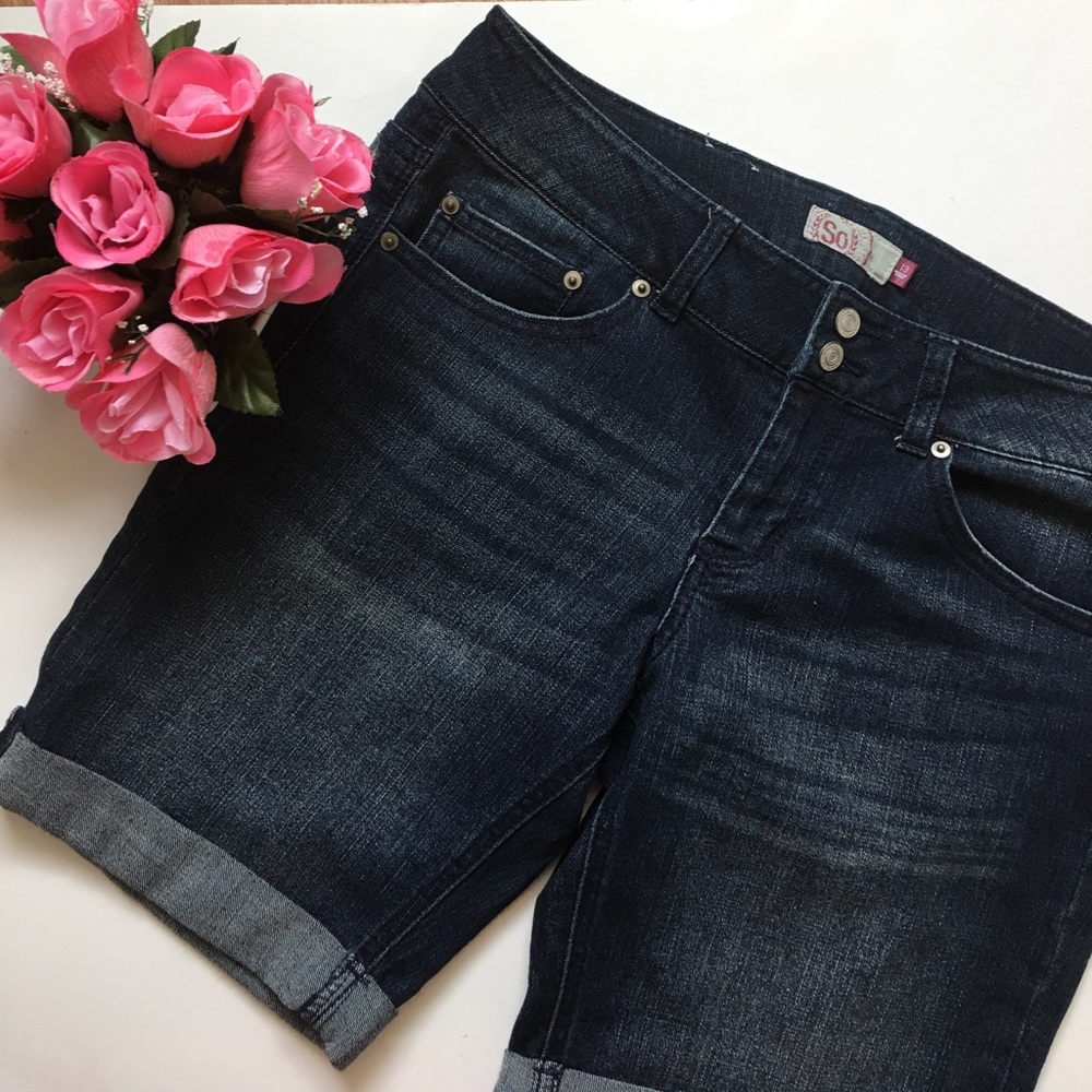 Denim shorts