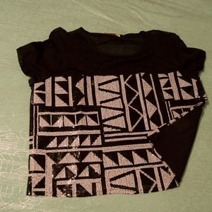 Sequin Crop Top