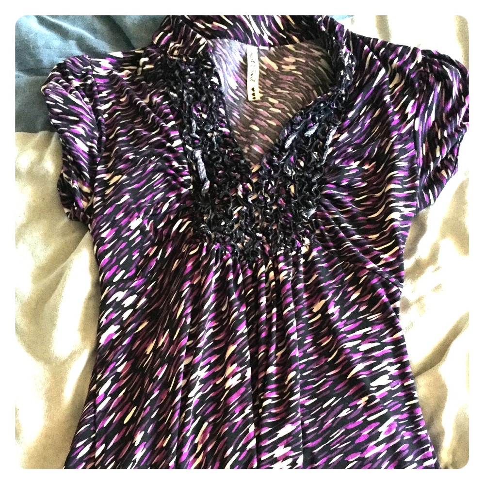 Purple Casual Top