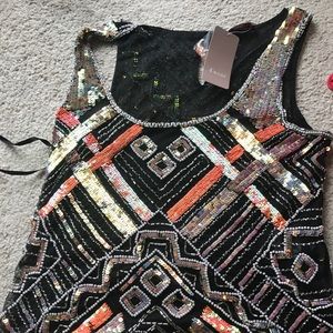 NWT Fully beaded cami top