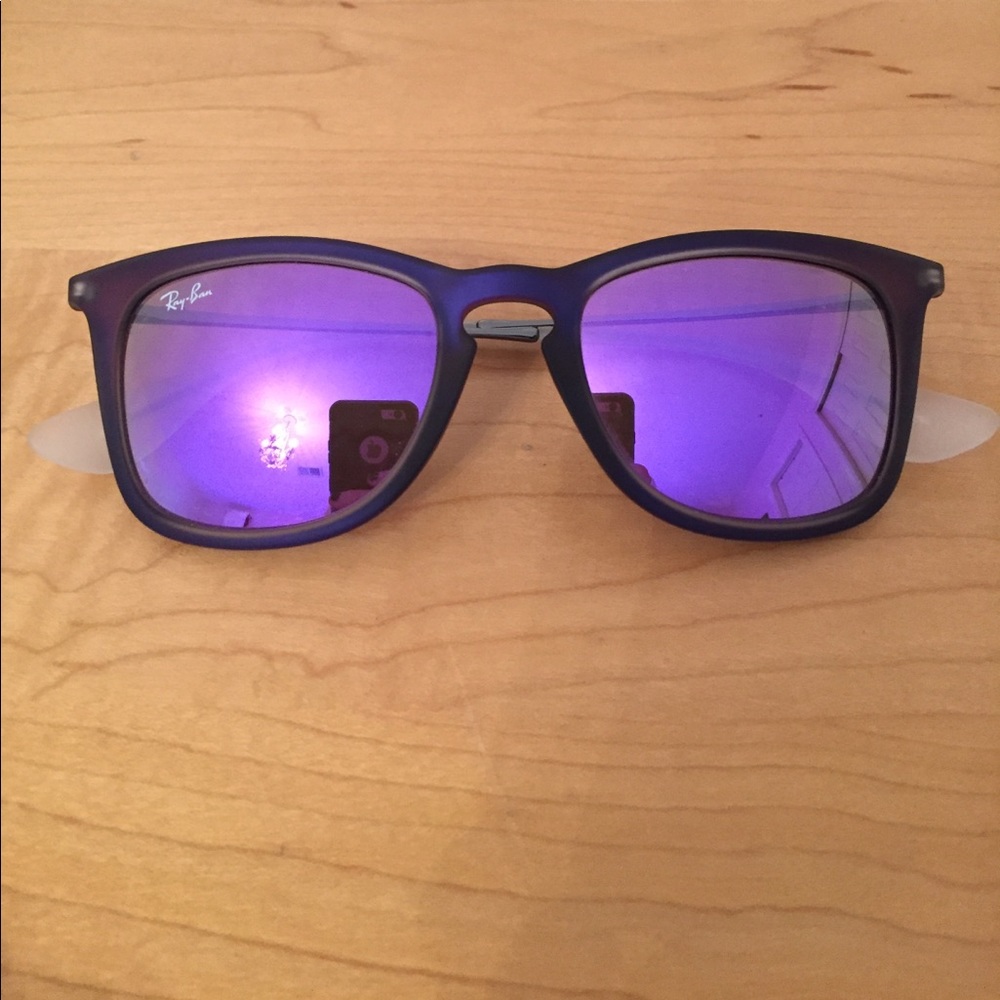 Ray-Ban Purple Reflective Lightweight Sunglasses