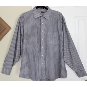 🆕 Chaps Men's Purple & Gray Button Down Shirt