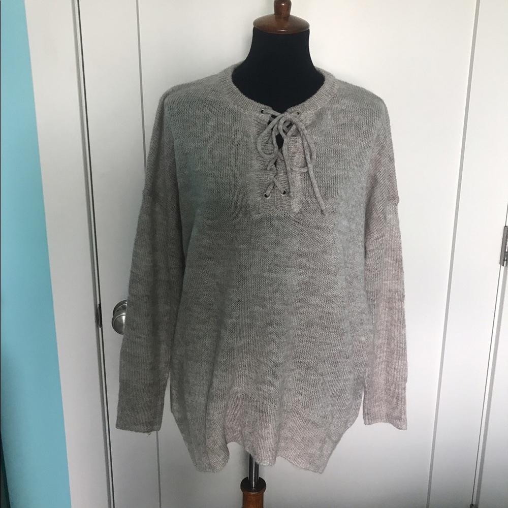 Braided sweater