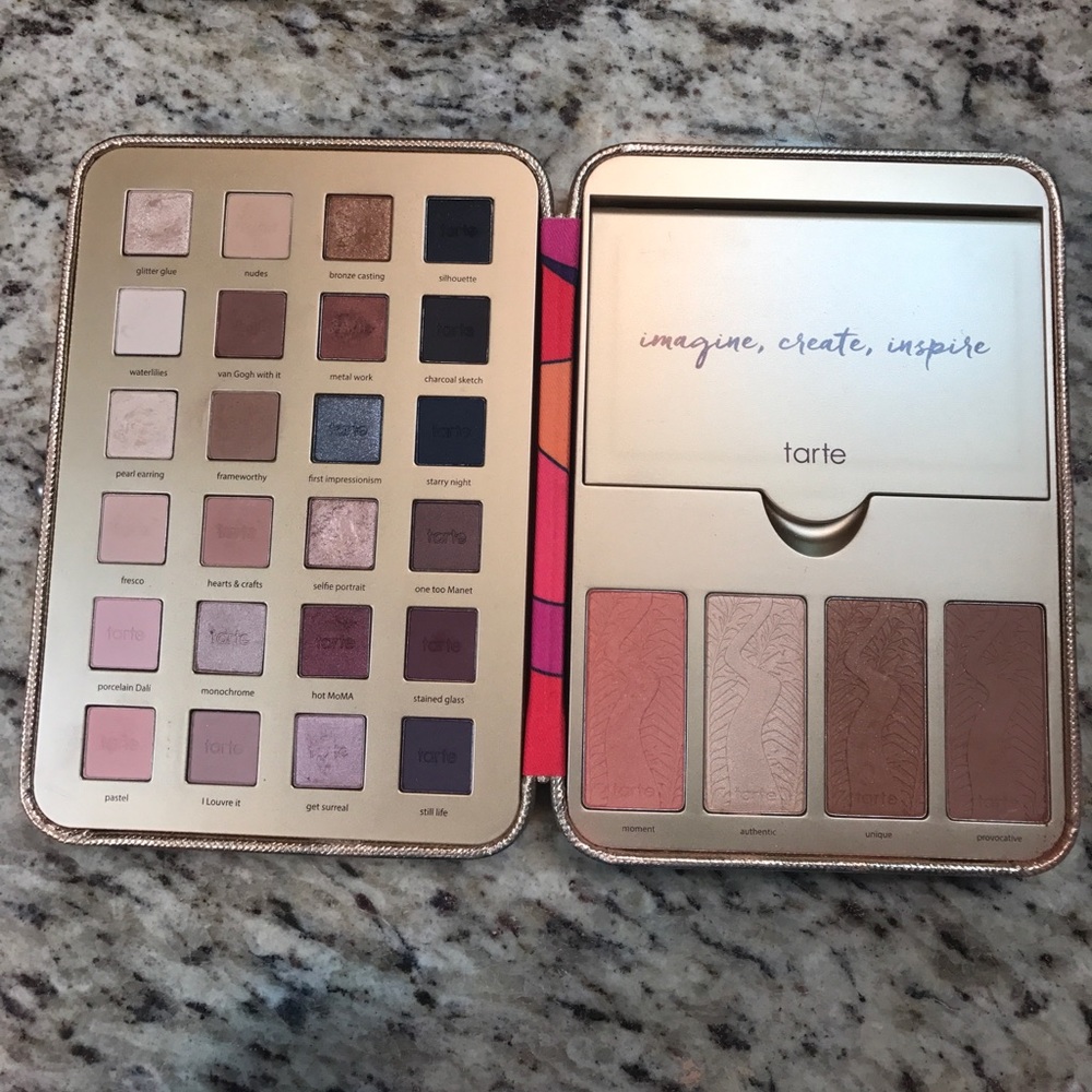 tarte eyeshadow + bronze / highlight