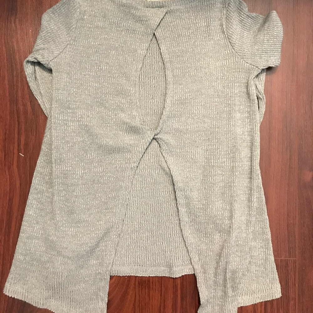 Open back sweater