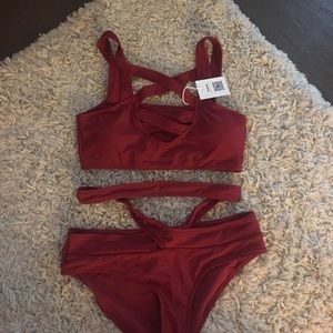 NWT CUPSHE BIKINI FULL SET STRAPPY 👙