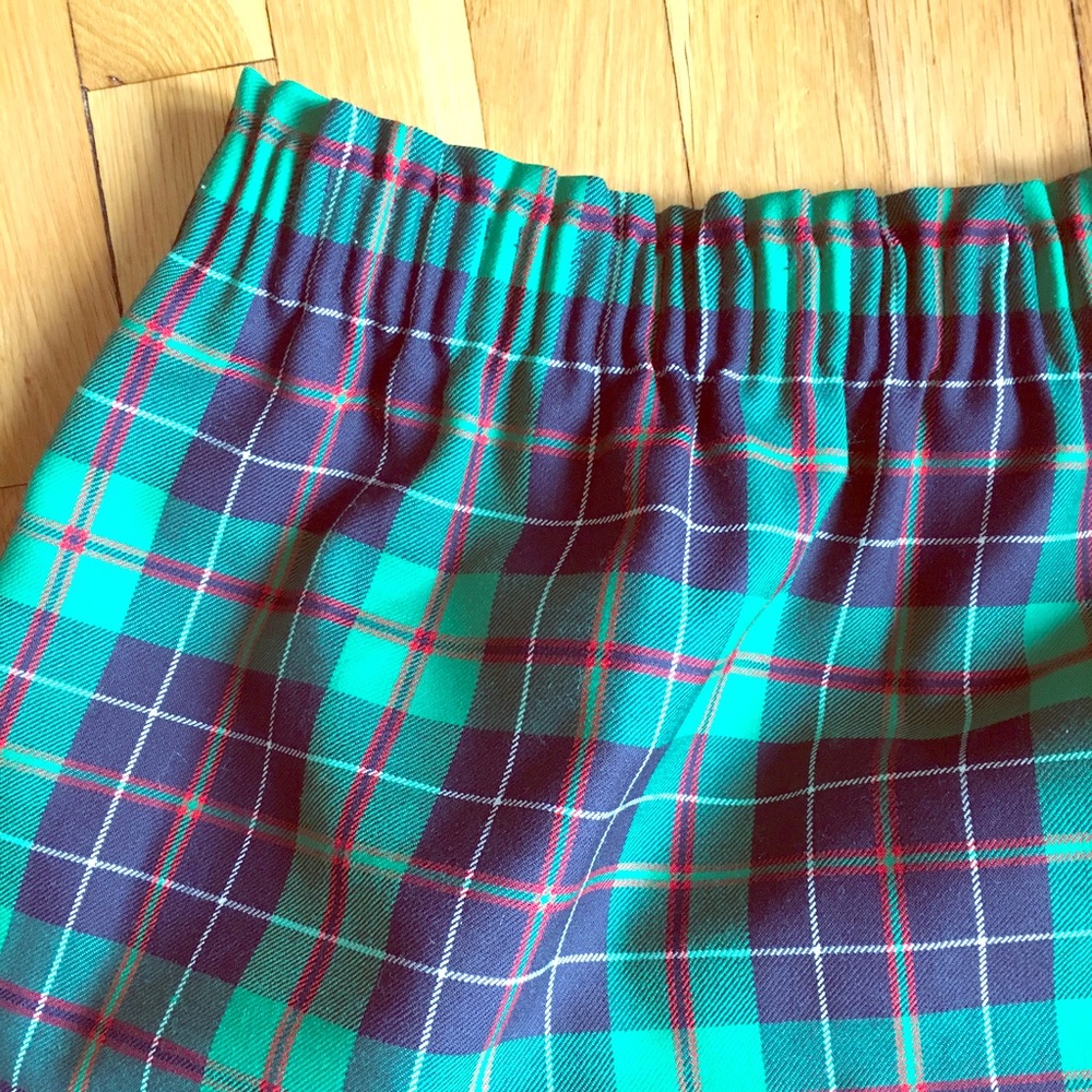 J. Crew Dublin tartan city mini wool skirt size 4