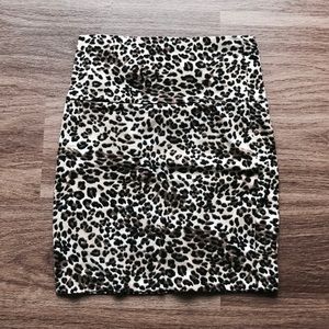 CHEETAH BODYCON MINI SKIRT