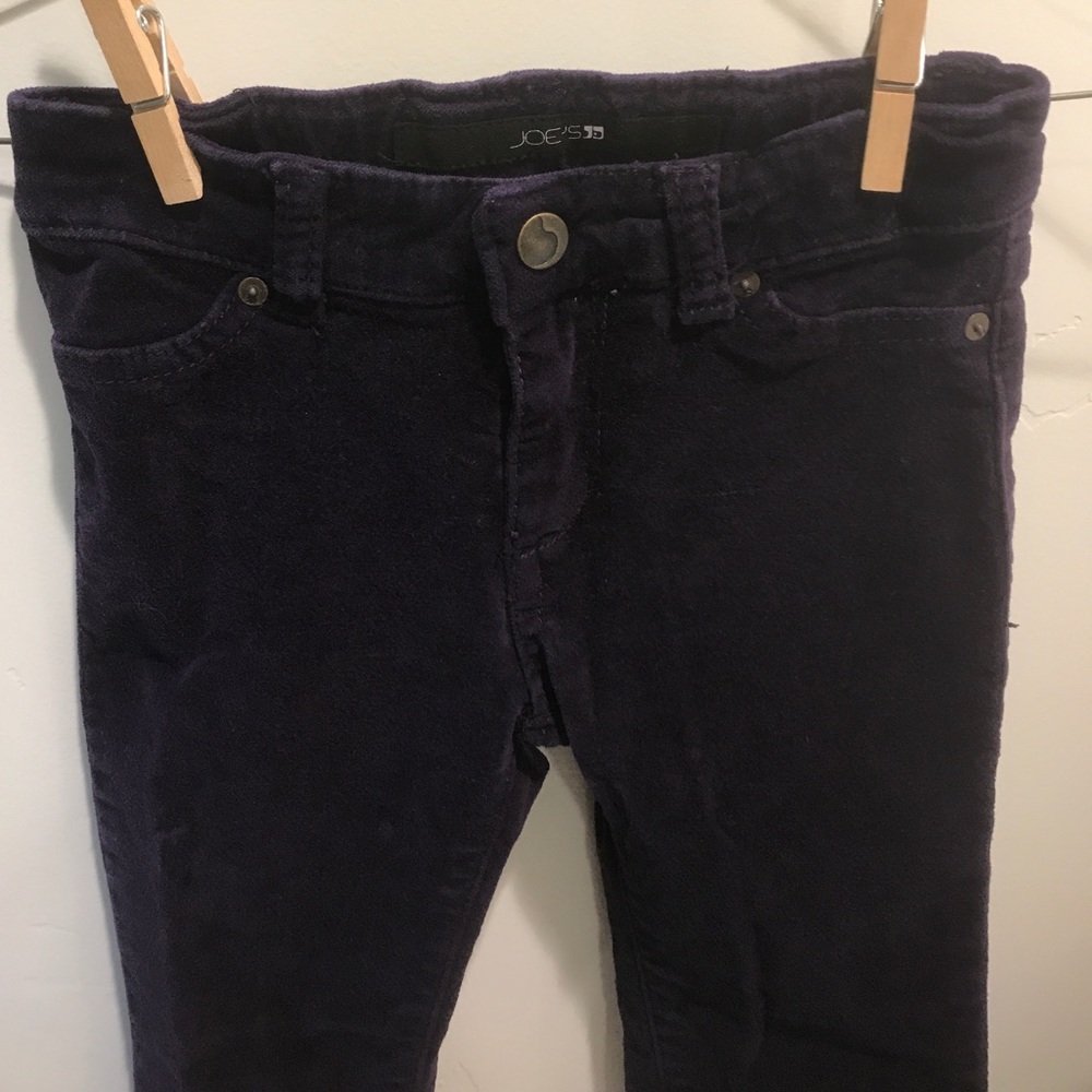 Joe's Purple Velvet Pants Toddler Size 4