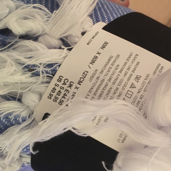 Blue PINK beach blanket - Picture 2 of 2