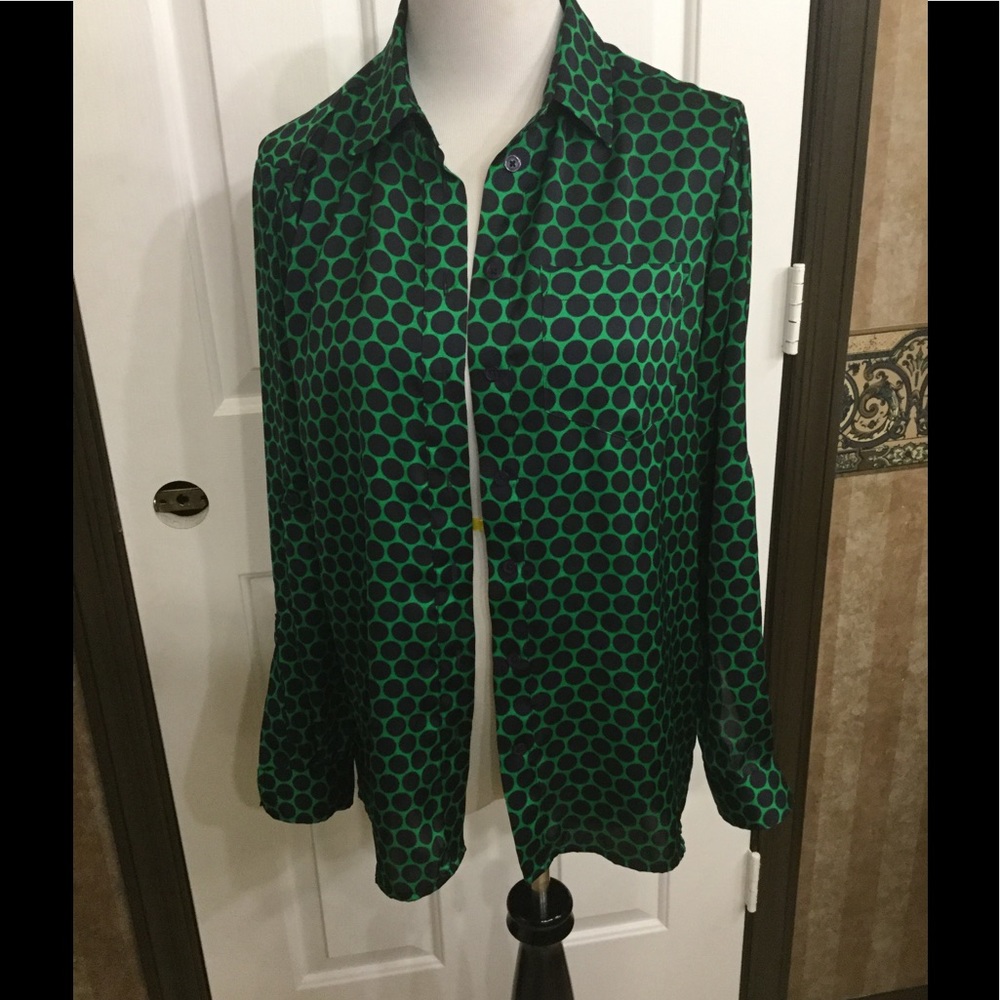 Michael Kors Polk a dot blouse - Picture 2 of 5