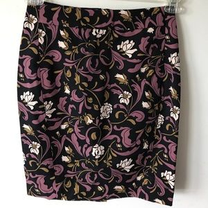 LOFT Floral Pencil Skirt