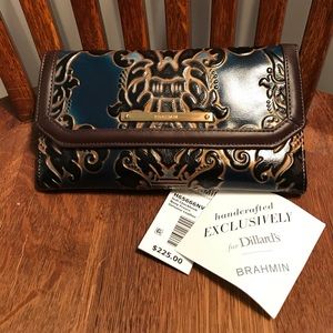 Brahmin Navy Fresco -RARE!