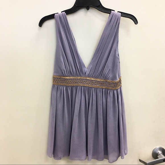 Nicole Miller sleeveless purple top - Picture 1 of 2